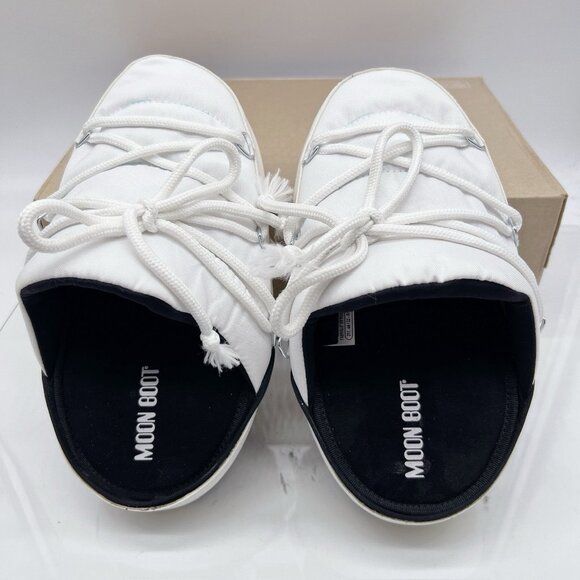 MOON BOOT Full Moon Icon Nylon Mule White EU 39/ 40 Womens US 8/ 8.5 - Picture 11 of 12